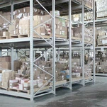 Skyv tilbake pall racksystem